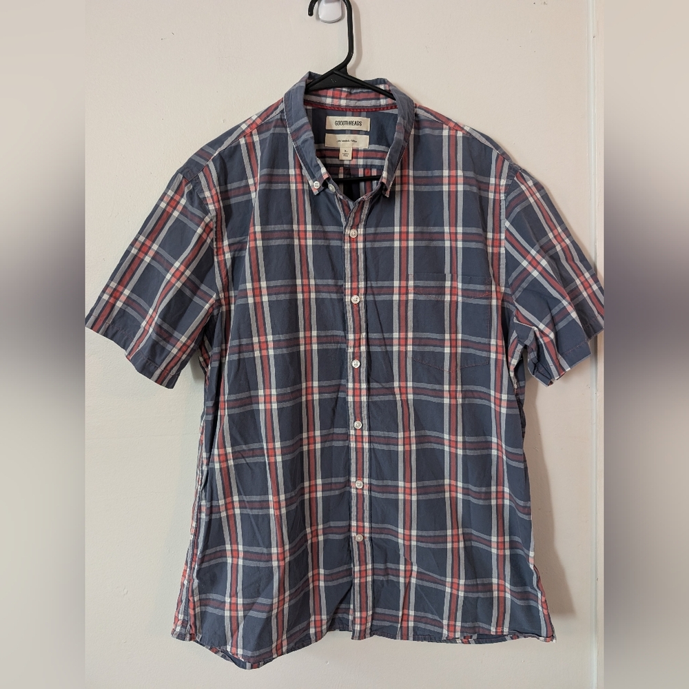 3 For $12 Clearance Goodthreads Cotton Plaid Button Down‎ Shirt